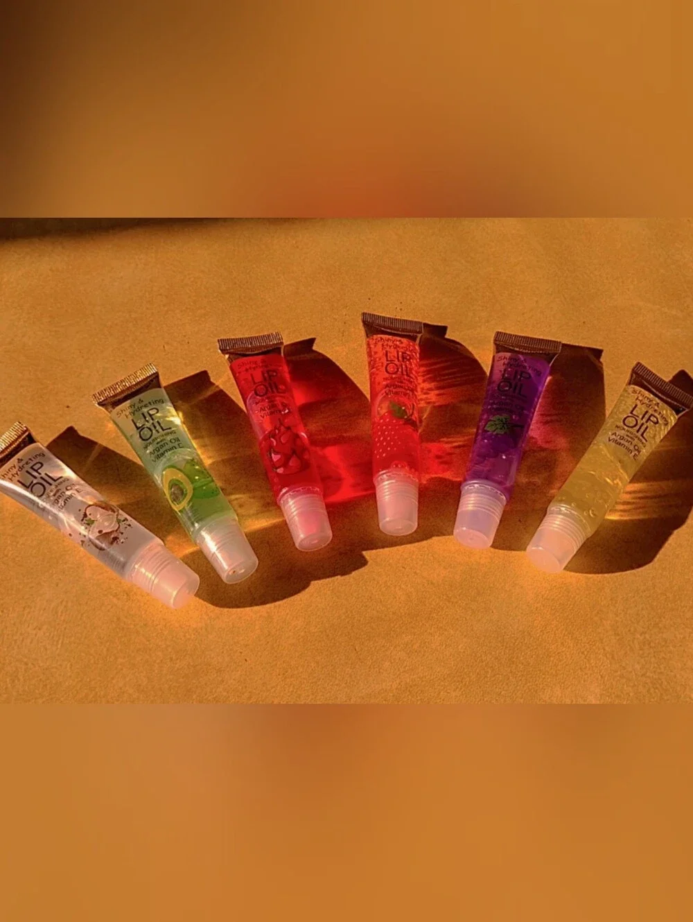 Fruity Shiny Hydrating Lip Oil - Red